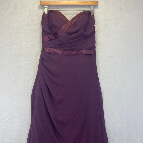 NEW Bari Jay Ballgown Formal Dress Sz 10 Formal Bridesmaid Prom Gown Purple NWT - Picture 10 of 16